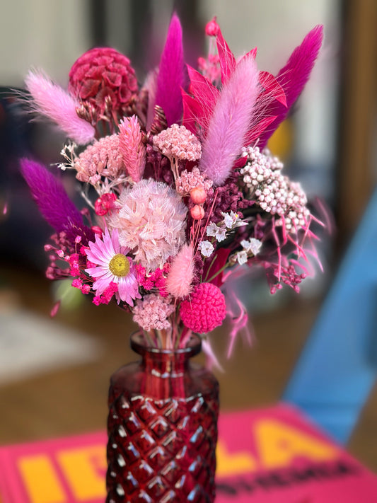 ALL PINK • Bouquet Small + Vase